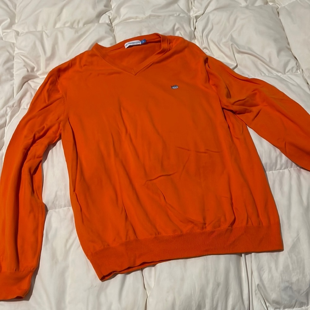 Southern Tide Sweater - Men’s- Orange - L
